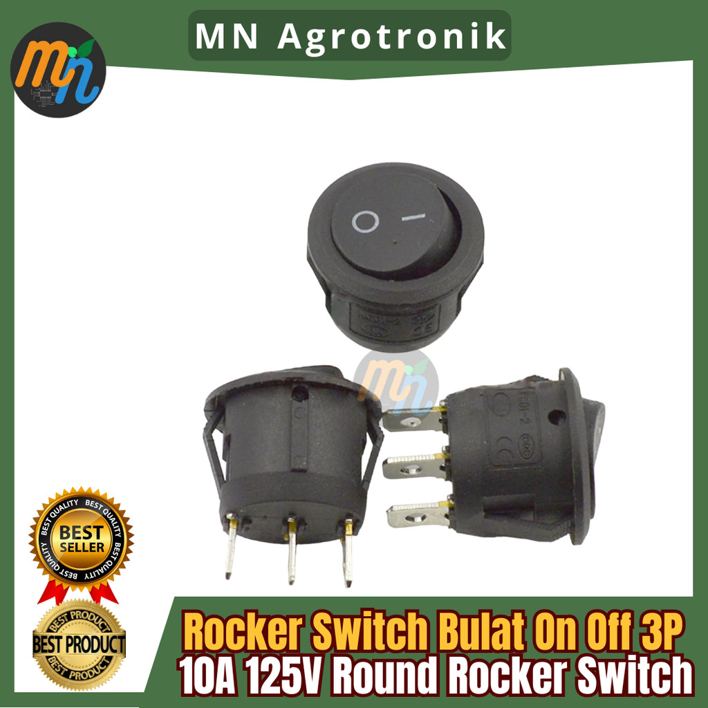 Rocker Switch Round On Off P Kcd A V Round Rocker Switch P