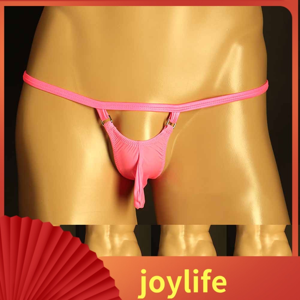 Joylife Sexy Men Ice Silk Brief Pouch Panties Lingerie Underwear Low