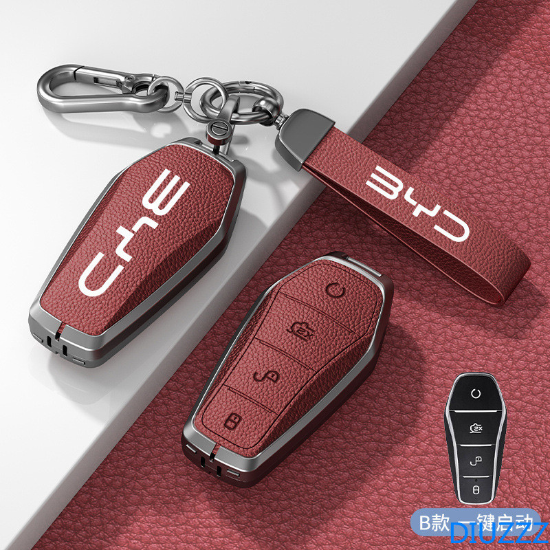 Car Key Case Full Cover Shell Holder Protection For BYD Qin Seal