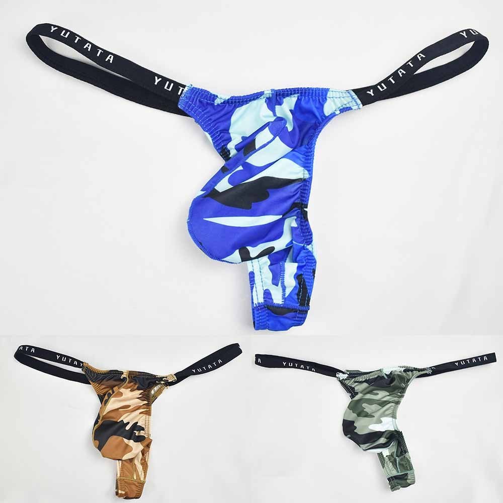 Hot Selling Men Sexy Bulge Pouch G String Bikini Low Waist Breathable Thong Briefs Panties