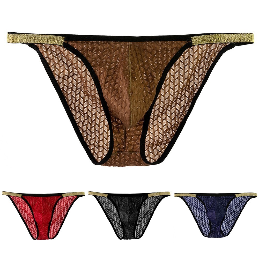 HOT Mens Sexy Low Waist Briefs Bikini Solid Underpants Panties