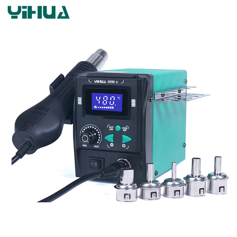 YIHUA D II Easy Plug Pull Nozzles Hot Air Gun Soldering Rework Station Phone Repair Tools