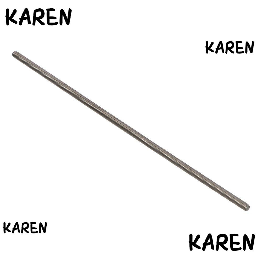 KAREN 2PCS Fully Threaded Rod 0 7mm Thread Pitch 304 Stainless Steel