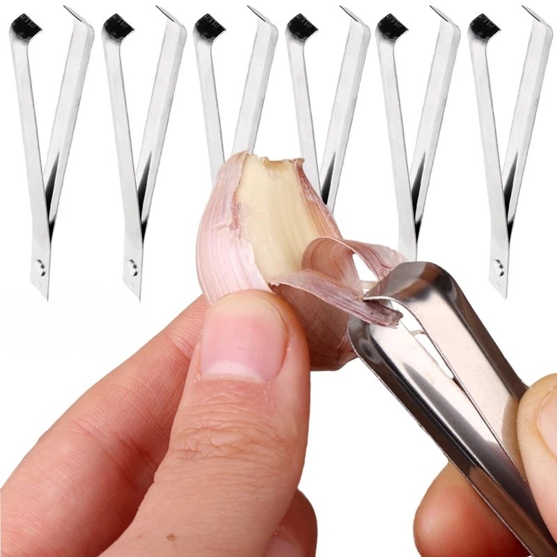 Pcs Stainless Steel Manual Peeling Garlic Clip Garlic Peeling Pig