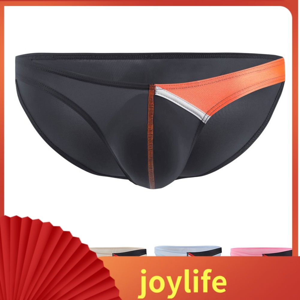 Joylife Mens Ice Silk Bikini Briefs Trunks Underwear Shorts Bulge Pouch