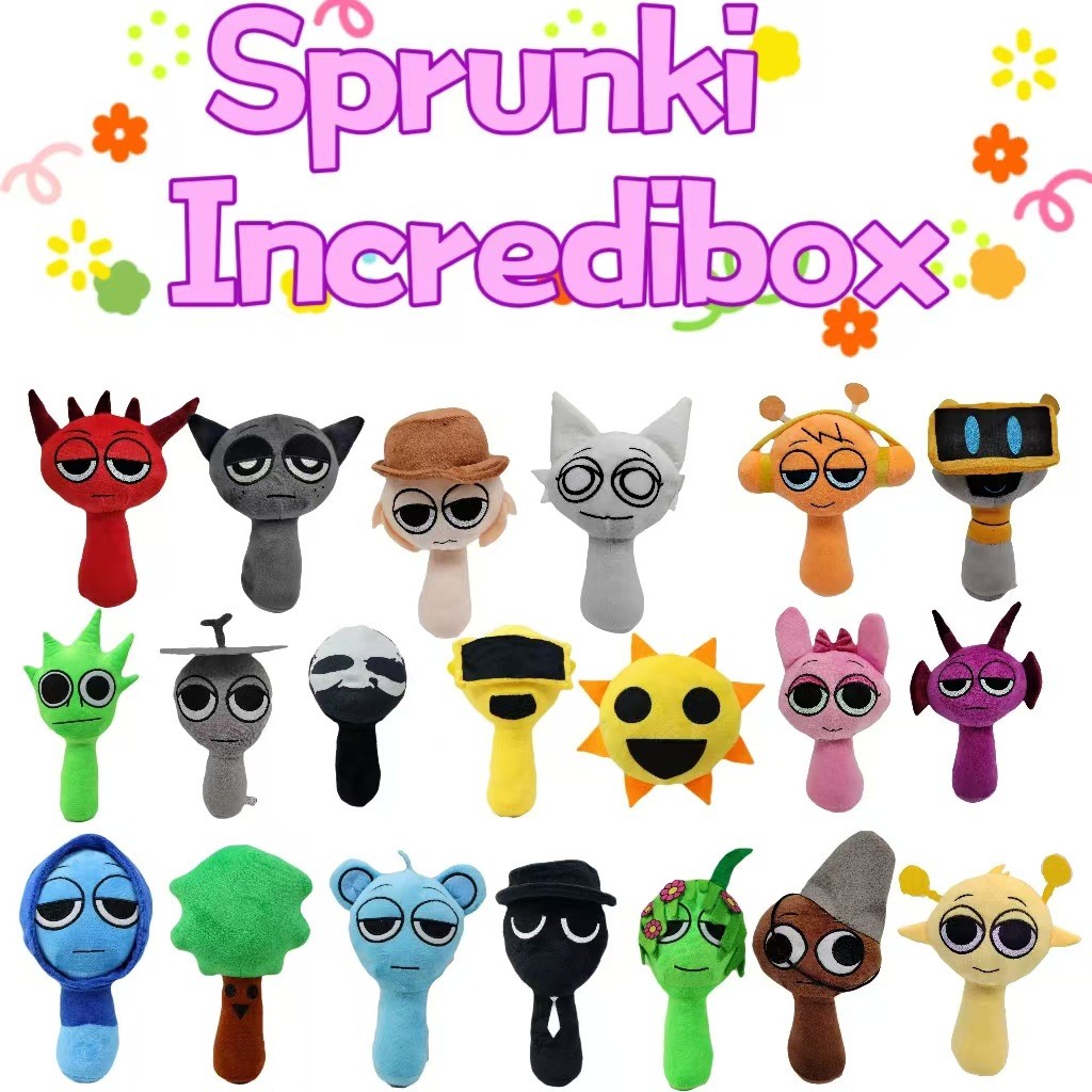 Sprunki Incredibox Plushie Wenda Gray Oren Raddy Plush Dolls Stuffed