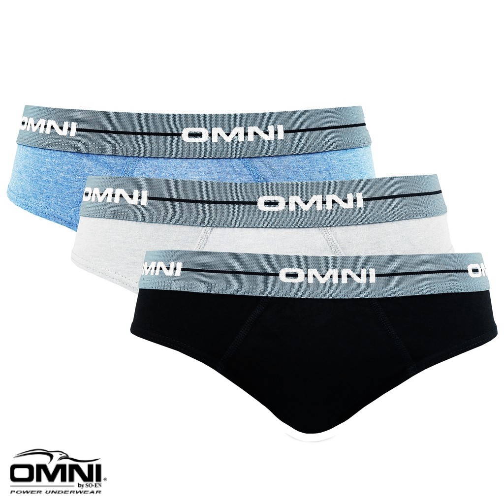 Omni By So En Men S In Greyline Cotton Bikini Brief Shopee Philippines