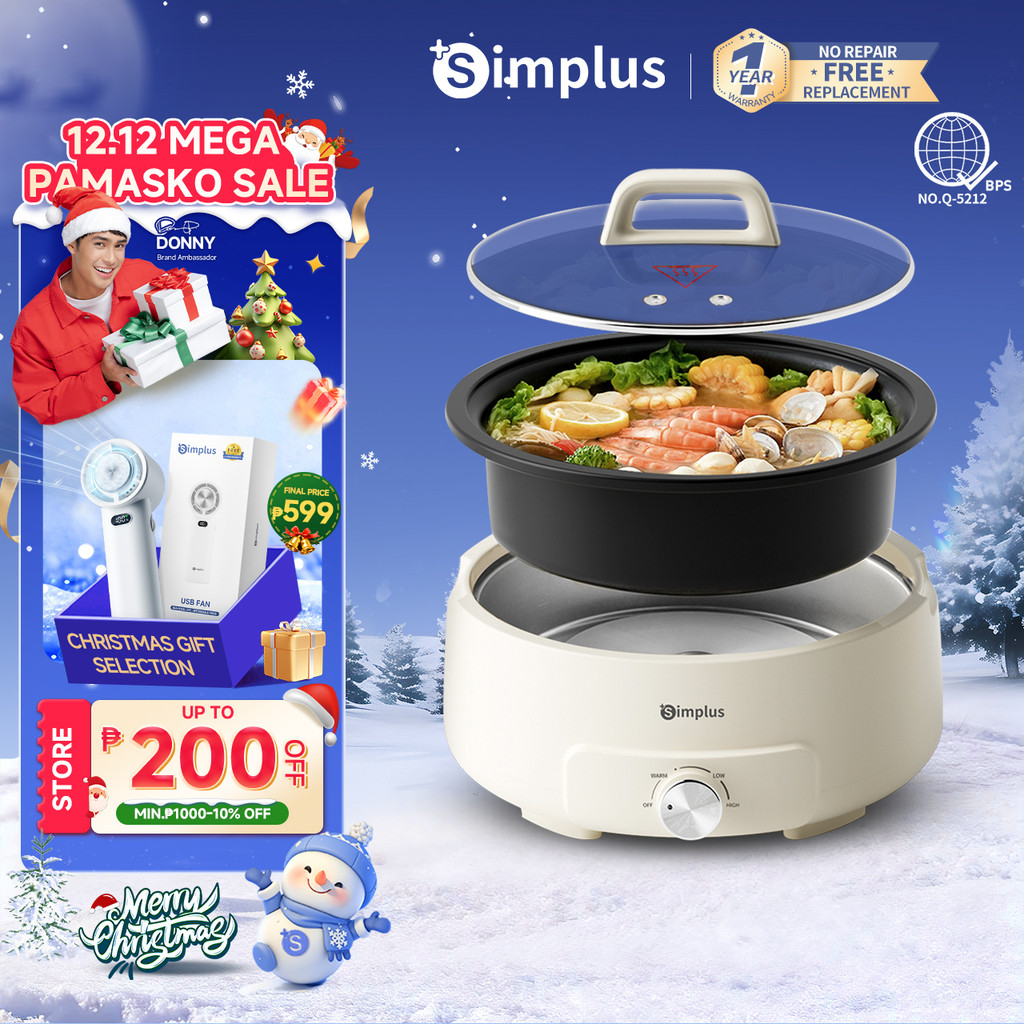 Simplus L Multi Function Electric Hot Pot Nonstick Electric Cooker