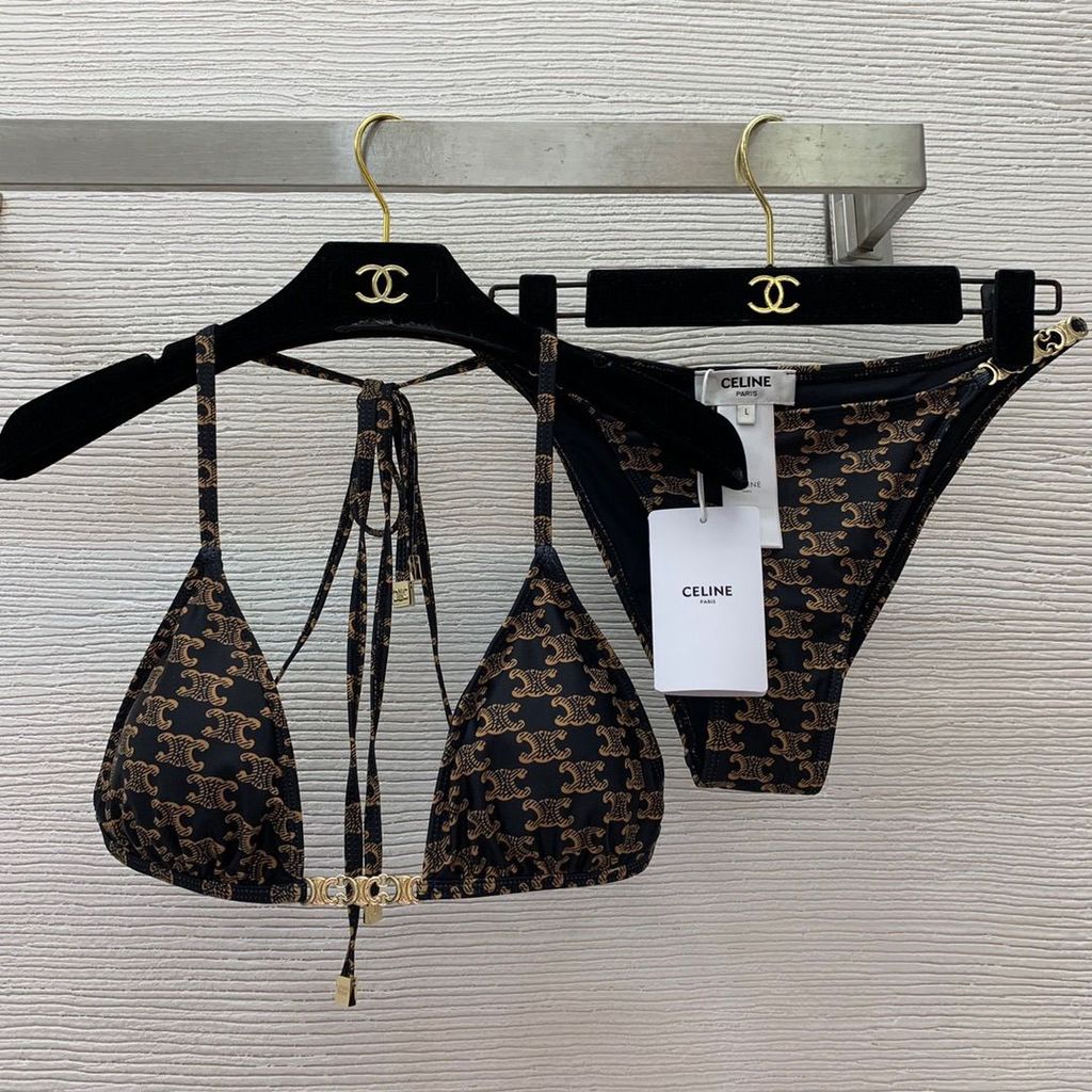 CELINE7012 Swimsuit European American Sexy Bikini Suit CE Printed