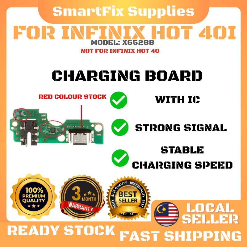 For Infinix Hot I X B Type C Port Charging Board Replacement