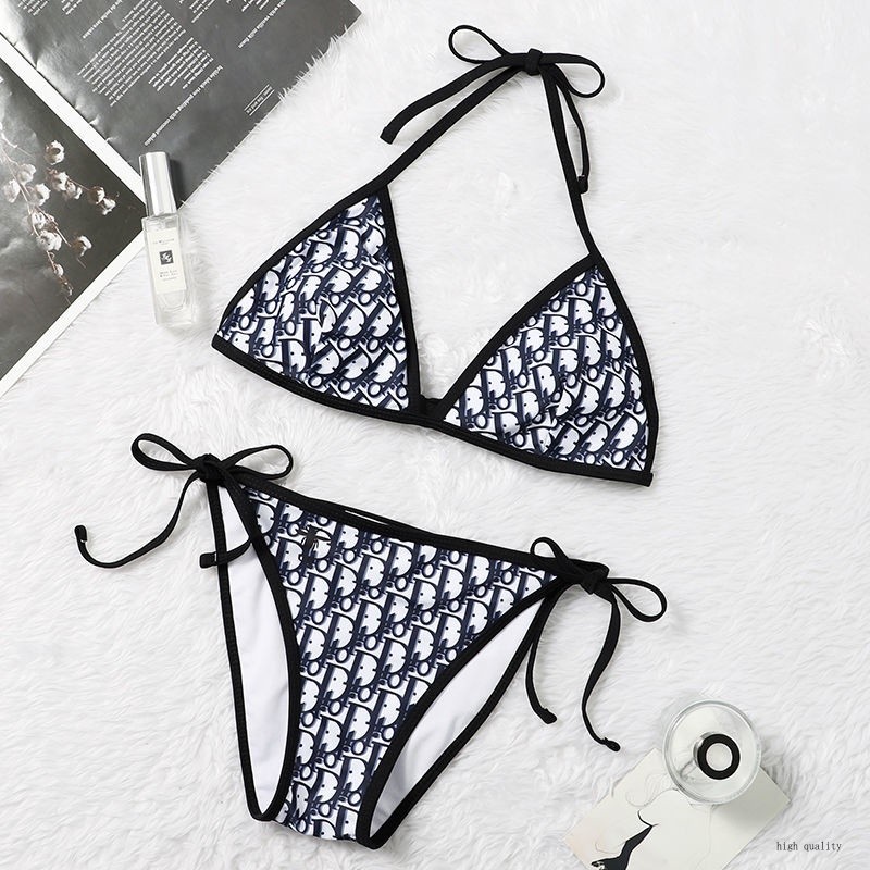 Swimsuit Female Sexy Bikini Drawstring Three Point Fashion Letter Print