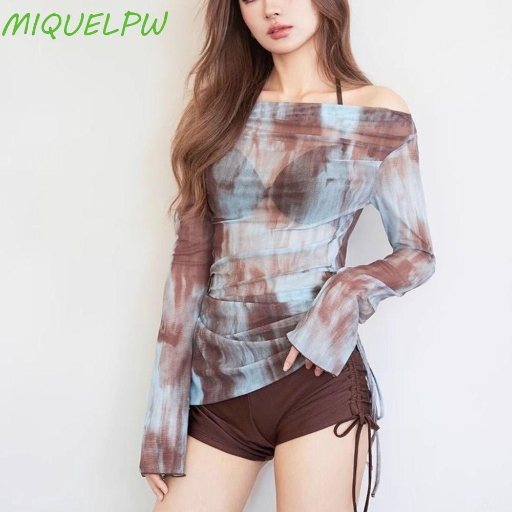 MIQUELPW Sheer Mesh Bikini Sexy Style Tummy Hiding Design Piece