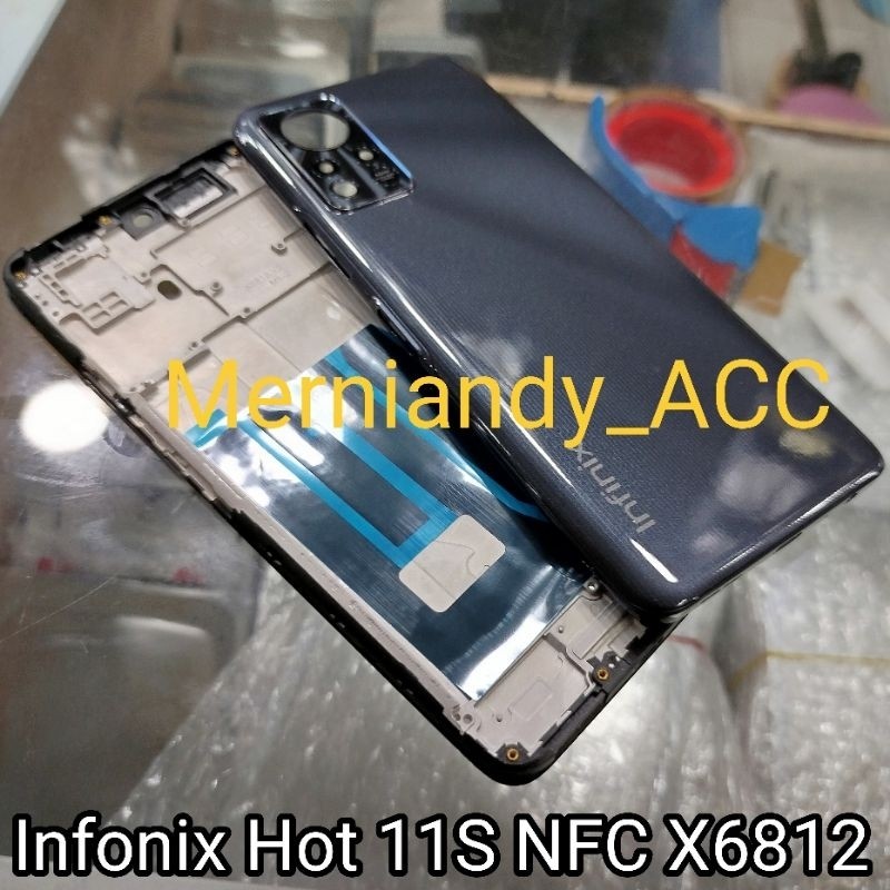 Cessing Hausing Fullset Frame Lcd Infinix Hot S NFC X Backdor Frame Middle Bone Shopee