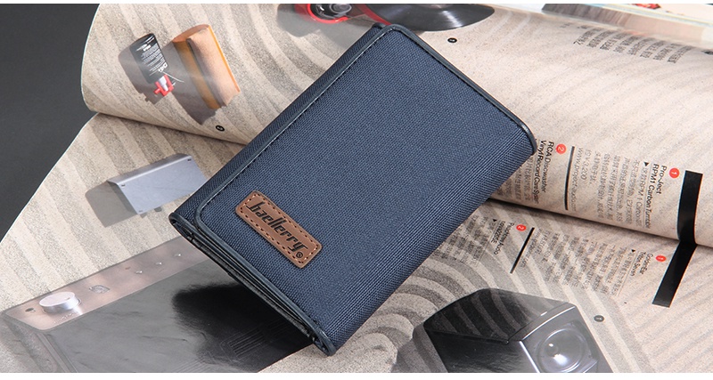 Baellerry Fashion Men Wallets Canvas Card Holders Fashion Short