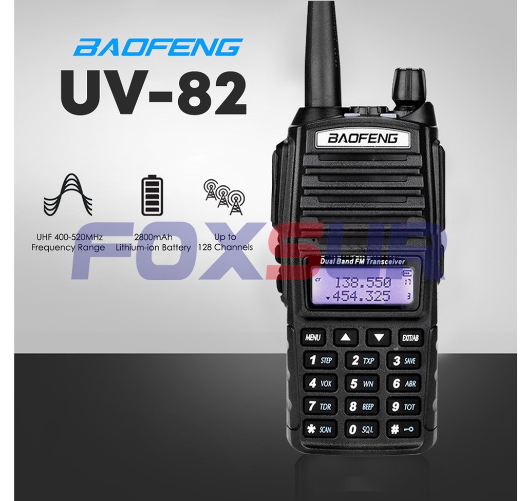 Baofeng Uv Watts Dual Band Vhf Uhf Portable Two Way Radio With