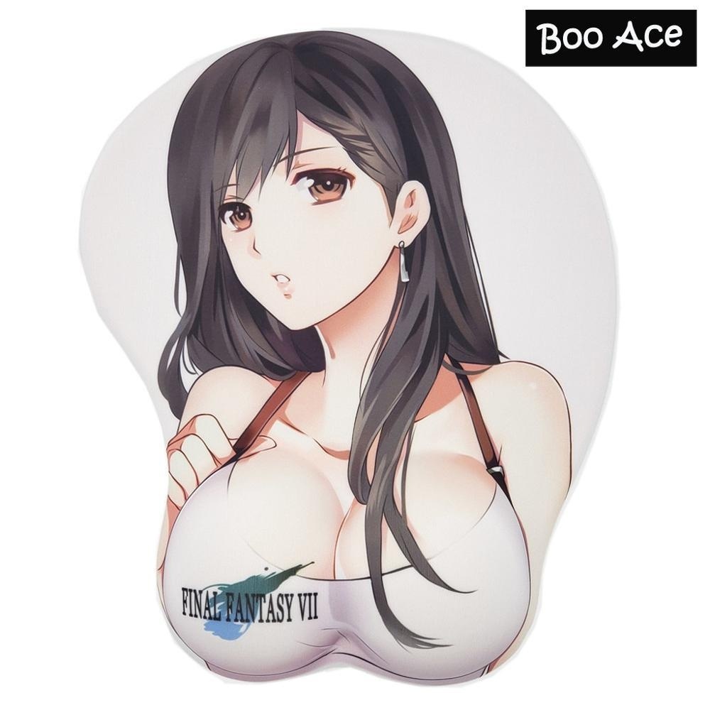 Final Fantasy Vii Featuring Tifa Lockhart Breast Boob Oppai Mouse Pad