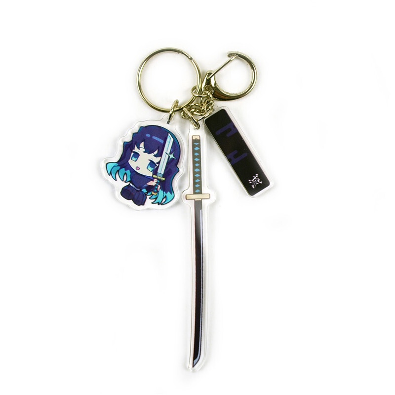 Demon Slayer Figure Weapon Acrylic Keychain Kimetsu No Yaiba Tanjirou