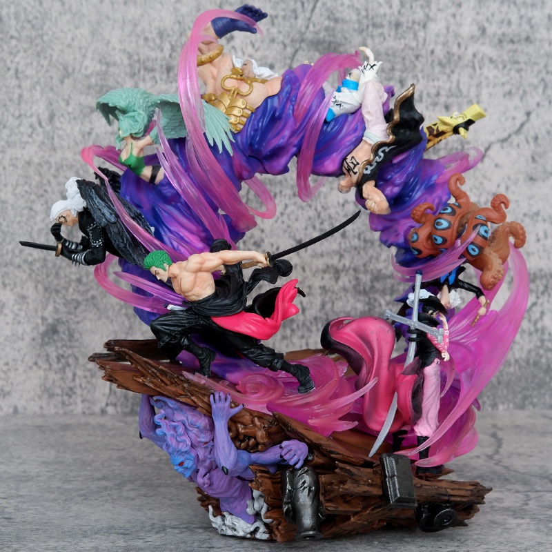 24 Hour Shipment23CM Anime One Piece Roronoa Zoro Dracule Mihawk Jinbe