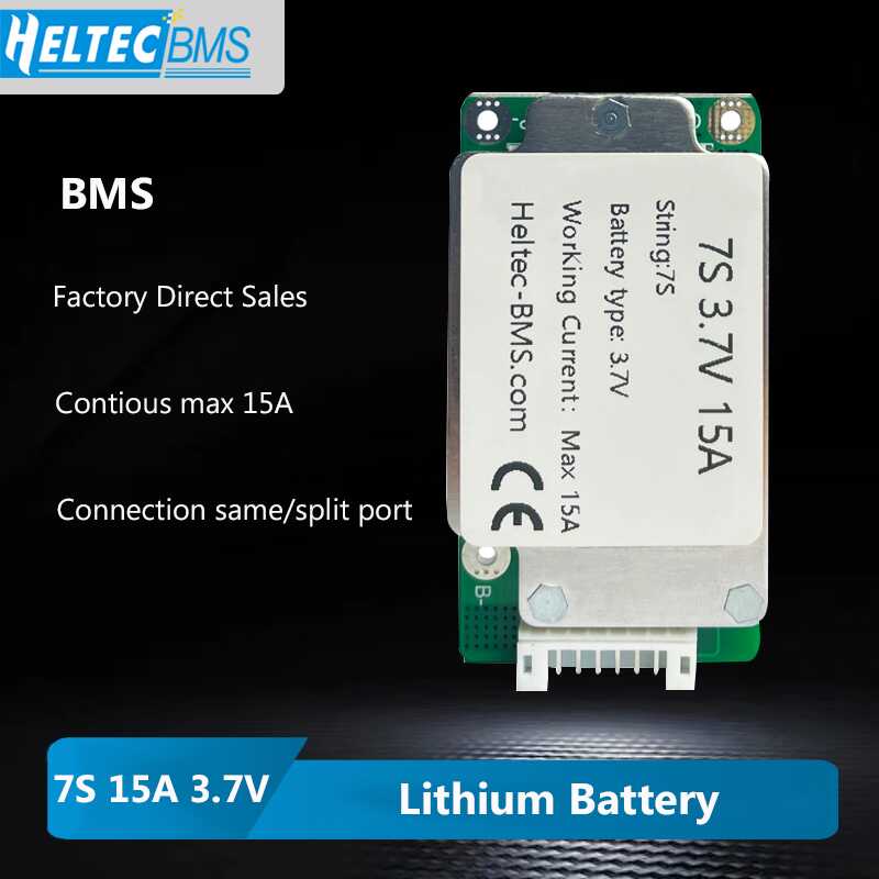 Heltec 24V BMS 7S 15A 18650 Lipo Li Ion Lithium Battery Pack BMS PCB