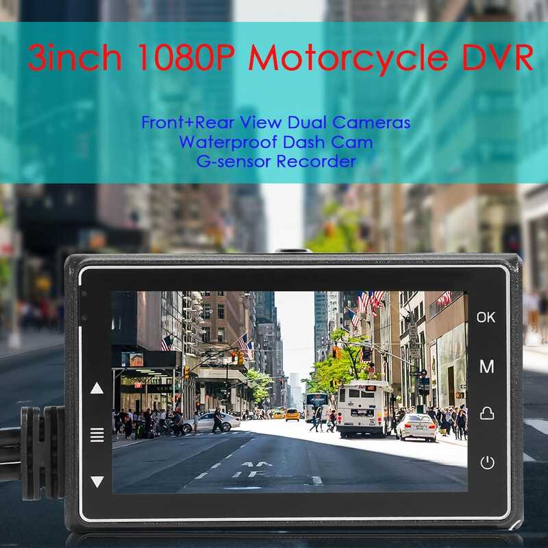 Se Front Rear Dual Lens Motorcycle Dvr Dash Cam P Hd