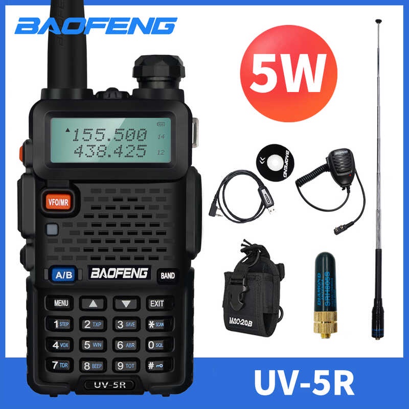 Baofeng Uv R Radio W Dual Band Vhf Uhf Uv R Walkie Talkie Long Range