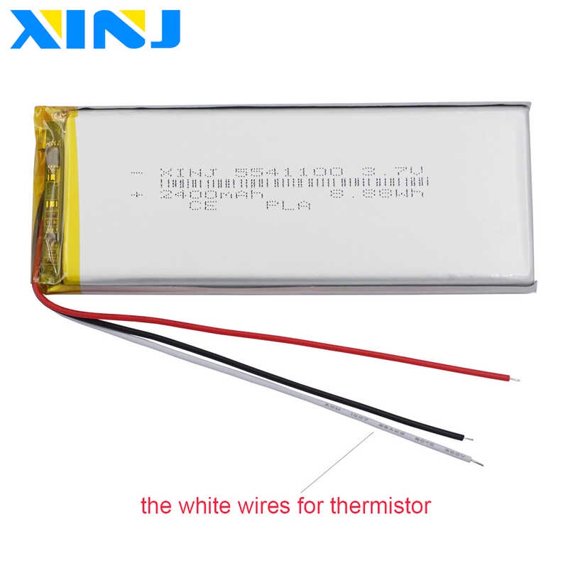 V Mah Wh Wires Thermistor Polymer Li Lithium Lipo Battery