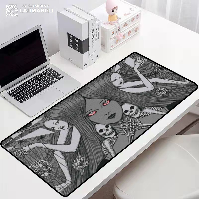 Pc Accessories Junji Ito Tomie Kawakami Mause Pad Gamer Rubber Mat