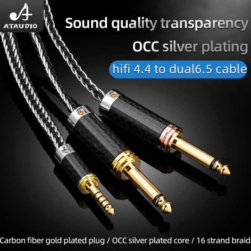 Ataudio Hifi Mm To Double Mm Audio Cable Gold Plated Plug With