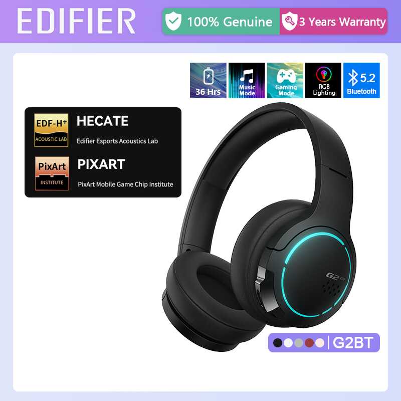 Edifier G Bt Wireless Bluetooth Headphones Ms Low Latency Gaming