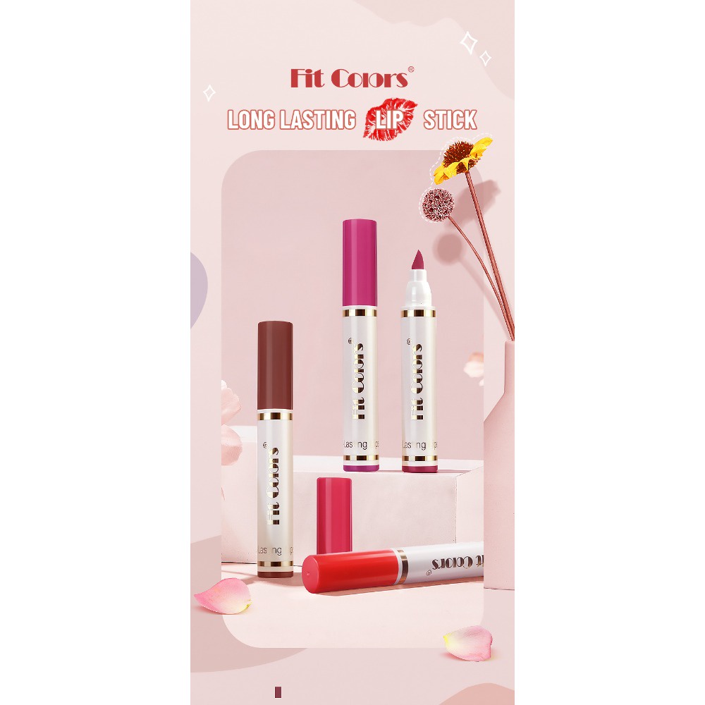 Fit Colors Colors Set Waterproof Matte Lipliner Pencil Sexy Nude Pink