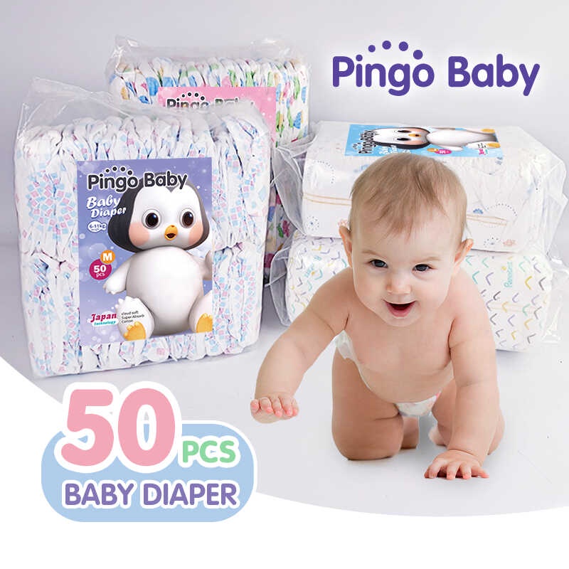 PINGO BABY Korean Baby Diaper Taped Japan Baby Diapers Pull Up Pants 50