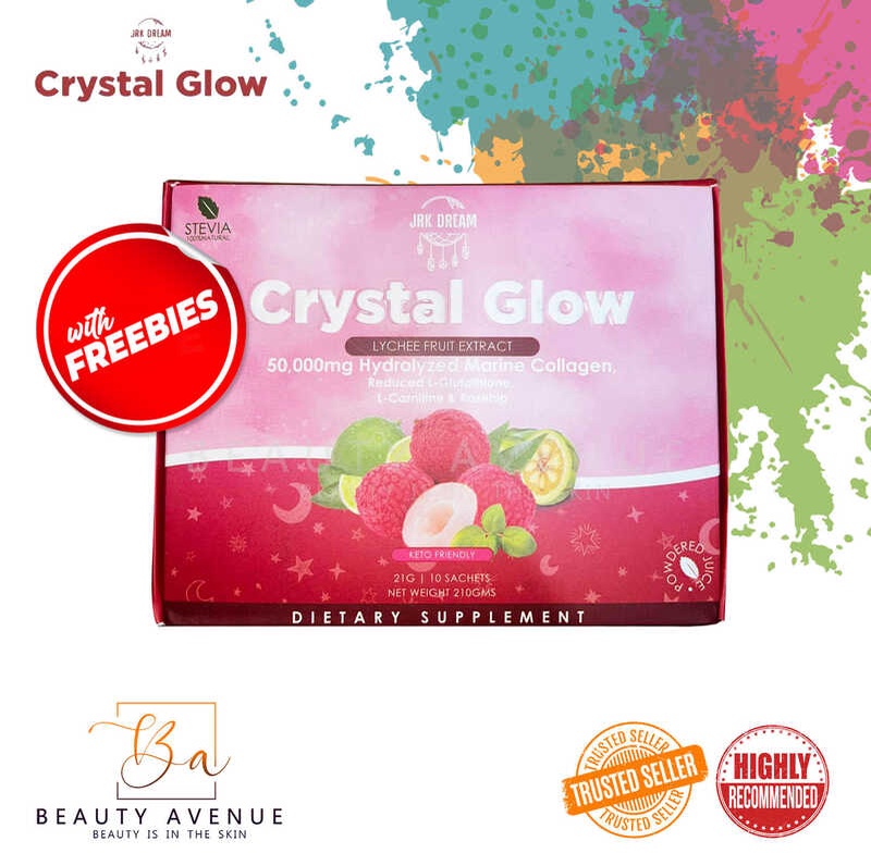 Crystal Glow Lychee 10 Sachet JRK Dream Marine Collagen Drink