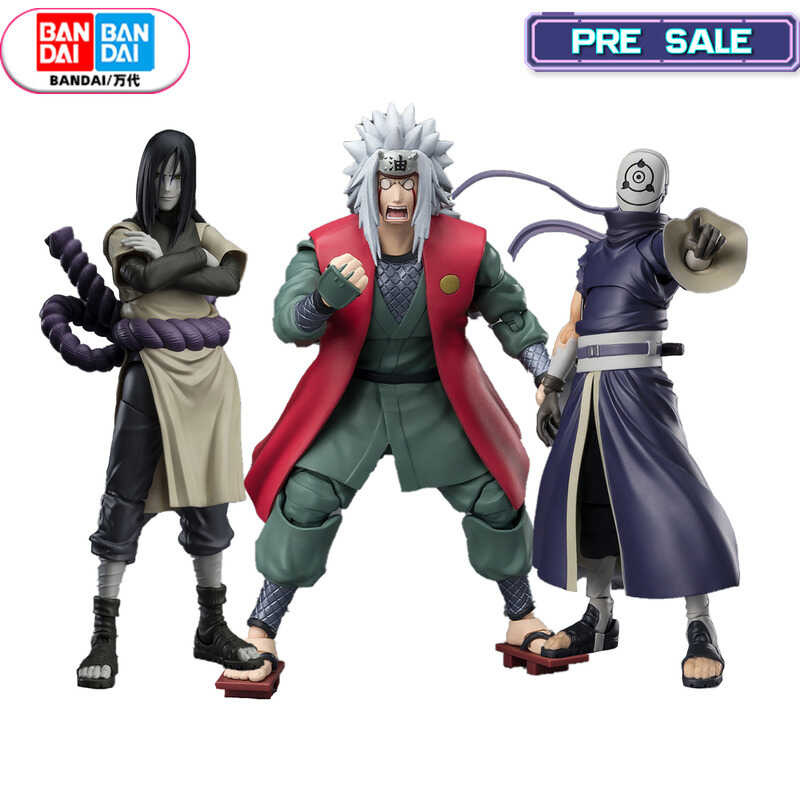 BANDAI ORIGINAL NARUTO SHF Orochimaru Jiraiya Uchiha Obito Anime