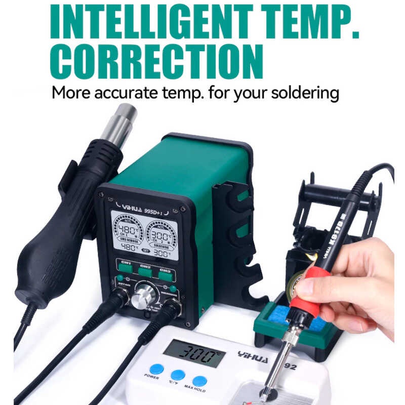 Yihua D Smd Soldering Station Gamit Ang Plable Hot Air Gun Soldering