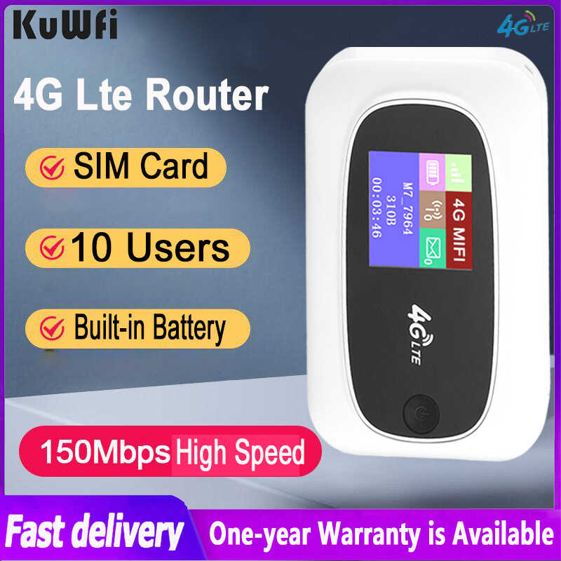 Kuwfi Unlock G Lte Wifi Router Color Lcd Display Mbps Mobile