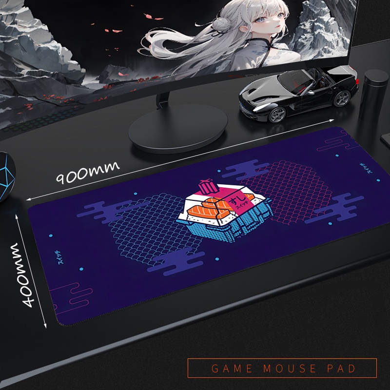 Switch Blue Pad Sushi Suitchi Deskmat Gamer Keyboard Mousepad Gaming