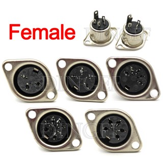 Pcs Lot S Terminal Panel Mount Female Male Jack Pin Din