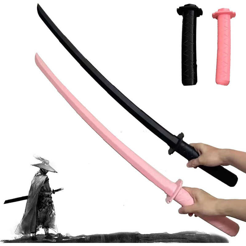 D Printed Retractable Samurai Sword Plastic Telescopic Katana Knife