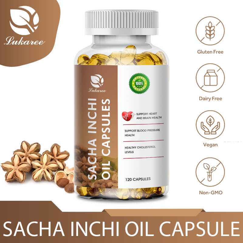 Sacha Inchi Oil Mg Supplement Extra Virgin Cold Pressed Non Gmo