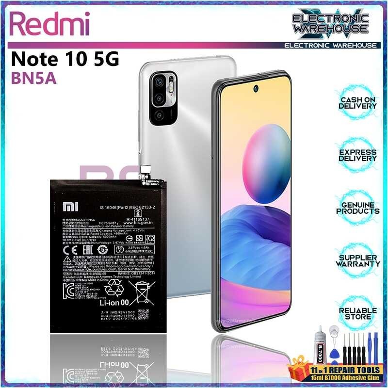 Battery For Redmi Note 10 5G Model Bn5a 5000Mah Capacity Shopee