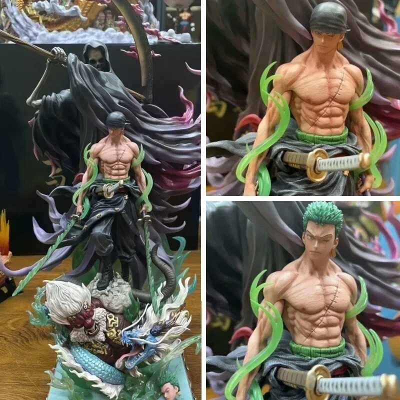 26Cm One Piece Anime Figure Gk Reaper Roronoa Zoro Standing Handsome