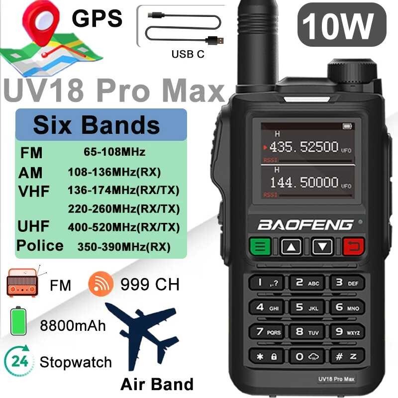 Baofeng Uv Pro Max Gps W Am Fm Six Bands Uv I Uv H Uv G Pro