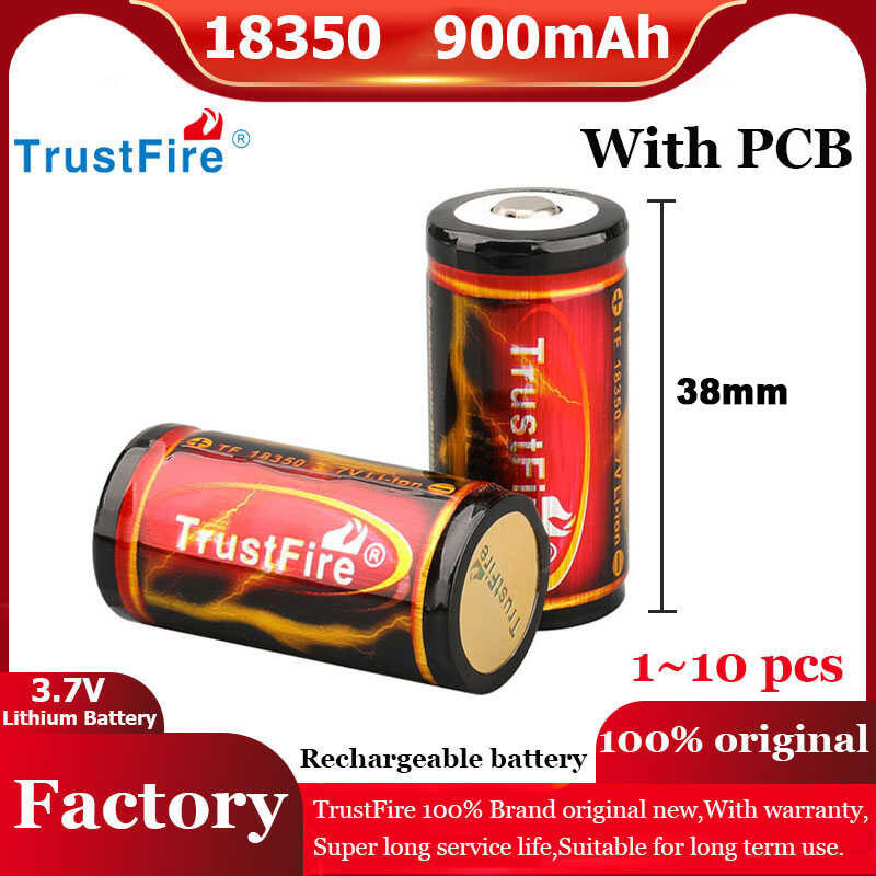 Trustfire Mah Lithium Ion Battery Button Top Pcb V