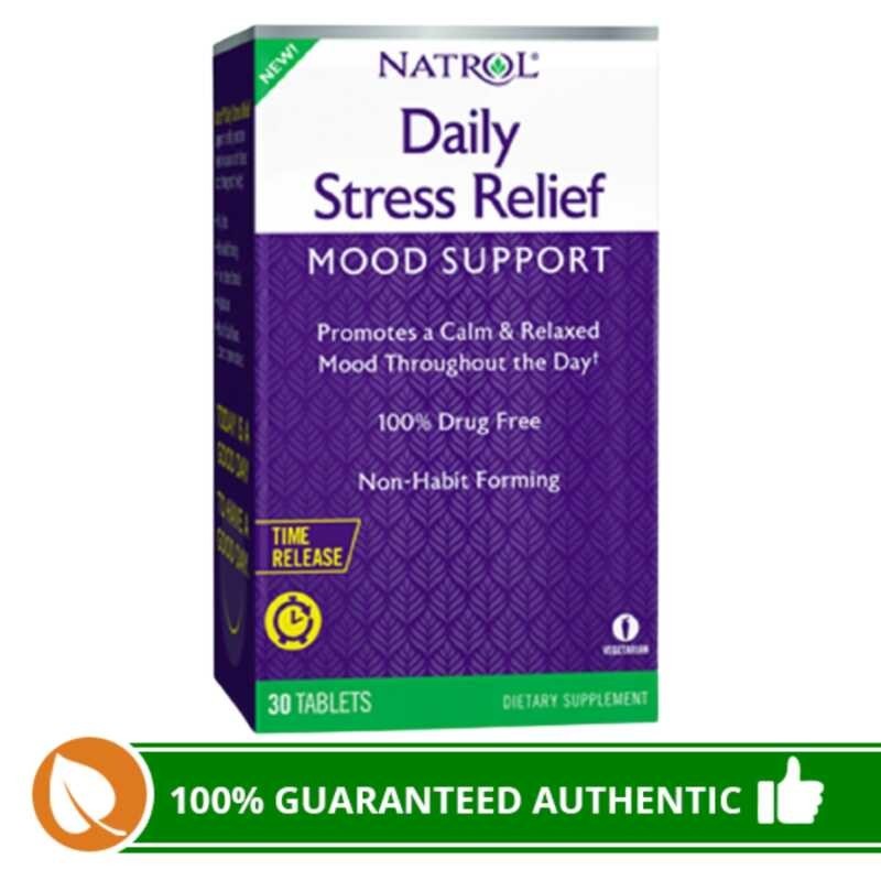 Natrol Daily Stress Relief Mood Support Time Release 30 Tablets