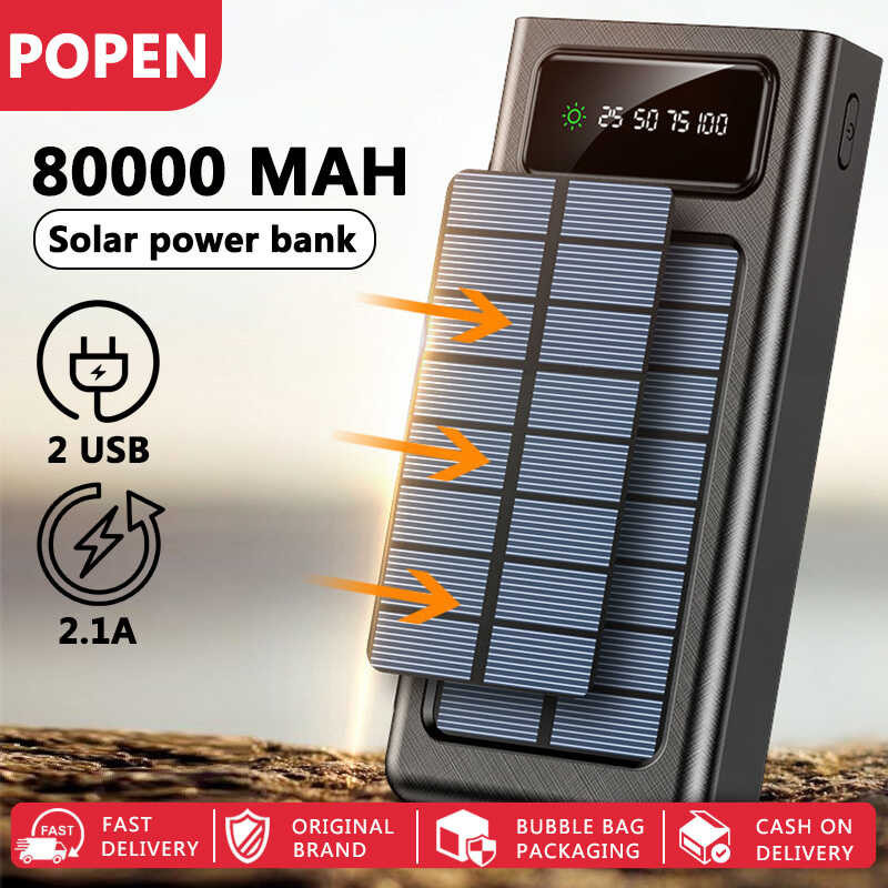 Mah Fast Charging Solar Power Banks Heavy Duty For Iphone And Android