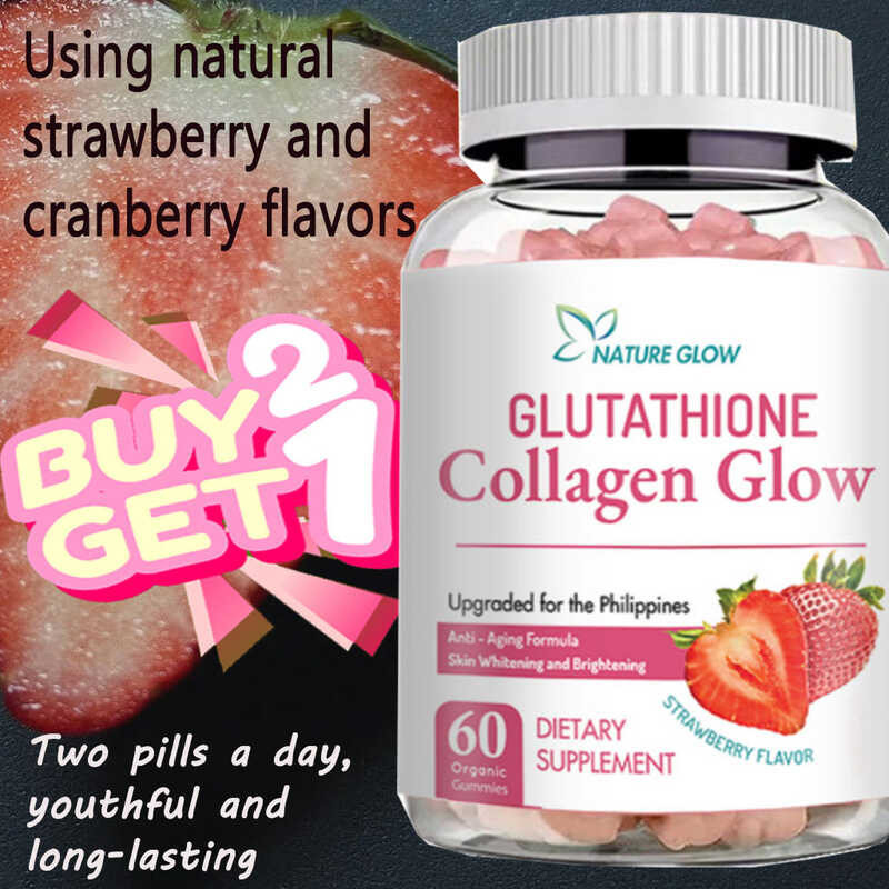 NATURE GLOW Glutathione Collagen Glow Strawberry And CranBerry Anti