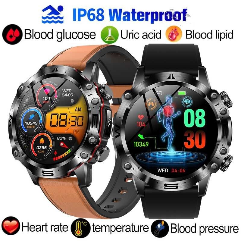 Et482 Non Invasive Blood Glucose Smart Watch For Huawei Blood Lipid