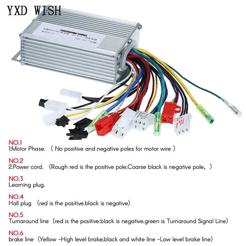 36V 48V 350W Brushless DC For Electric Bicycle E Bike Scooter Motor