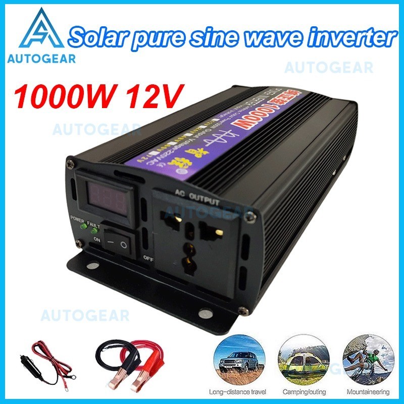 W Solar Power Pure Sine Wave Inverter Dc V V To Ac V Home