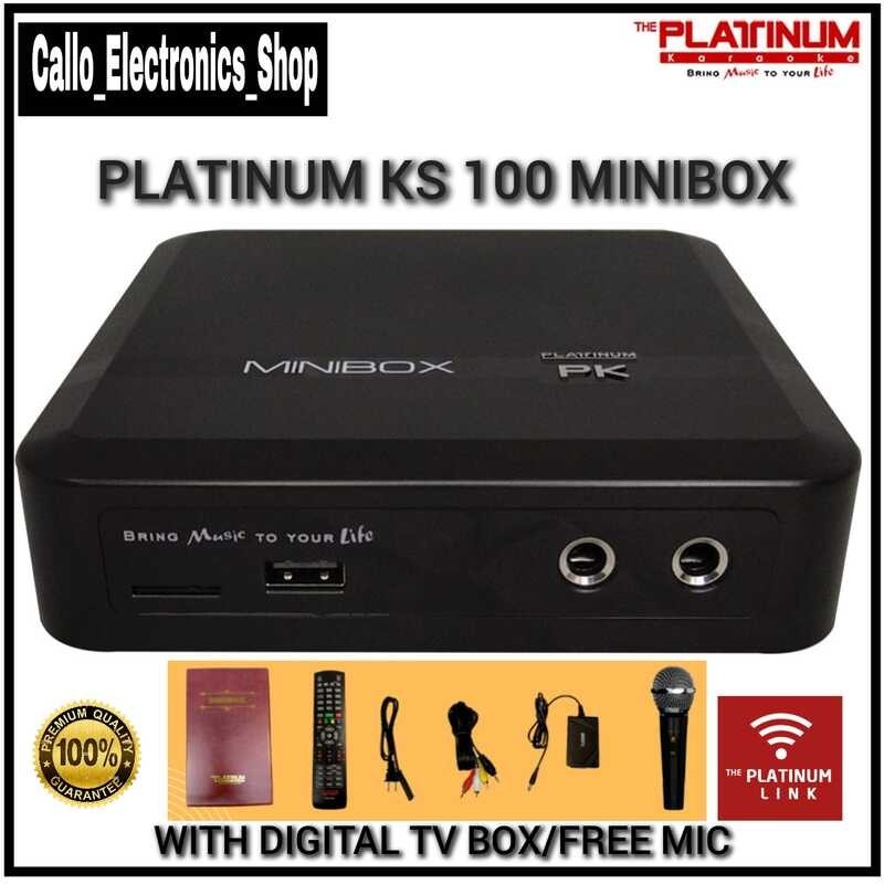 Platinum KS 100 Minibox SD Card Karaoke Player 21 000 Songs Opm And